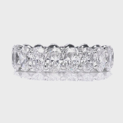 Thirty Pointer Oval Diamond Eternity Band