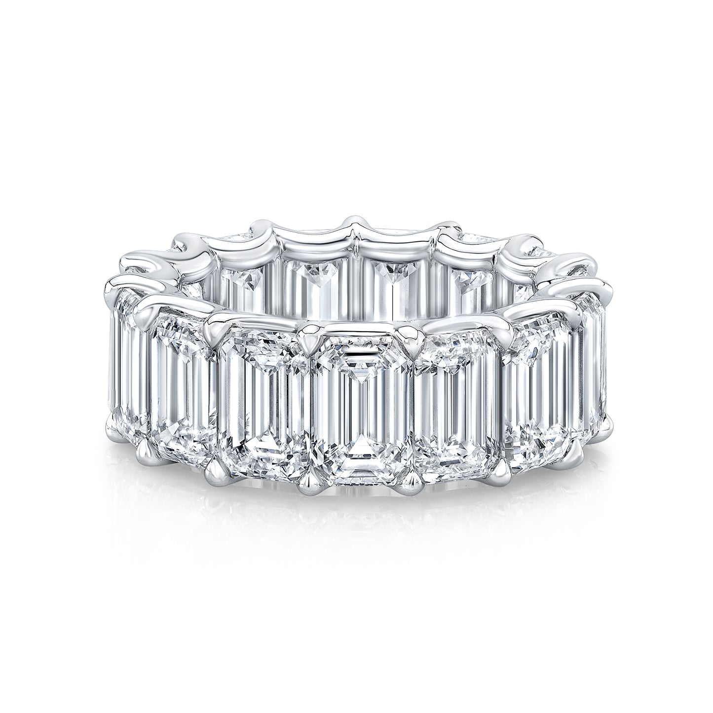 The 15 Carat Emerald Eternity Band