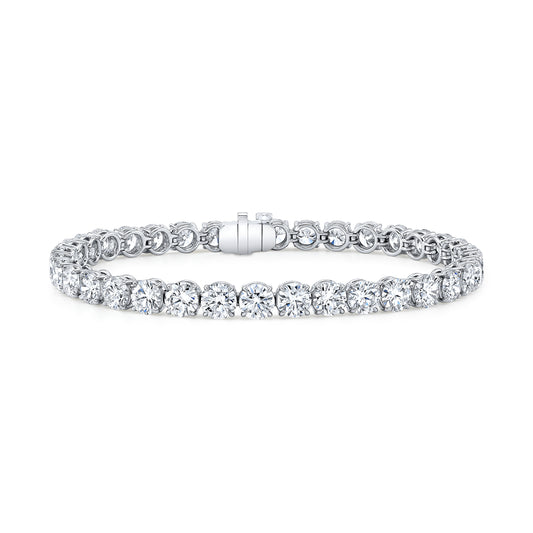 Fourteen Carat Round 4-Prong Tennis Bracelet